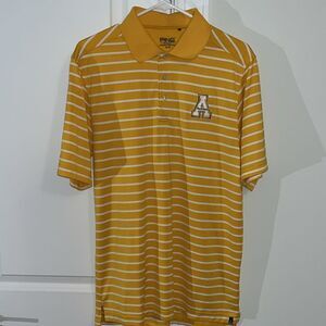 Ping man Appalachian App State Mountaineers golf polo shirt M men’s Gold White